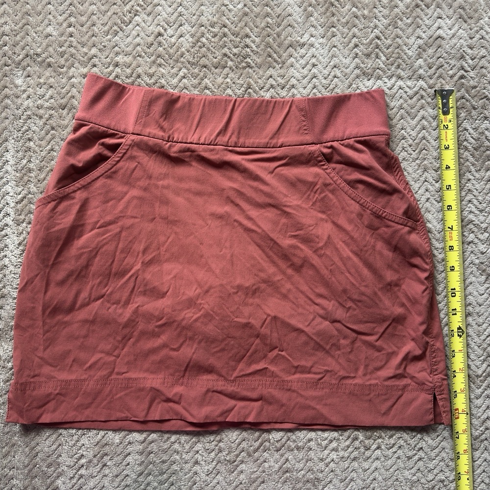 Columbia Golf Skort Womens Medium Red / Orange Athletic Skirt Built-in Shorts‎